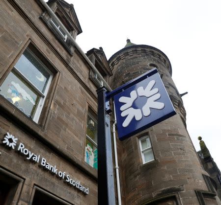 The Royal Bank of Scotland is seen in the High Street in Linlithgow, Scotland, Britain February 8, 2017. Picture taken February 8, 2017. REUTERS/Russell Cheyne