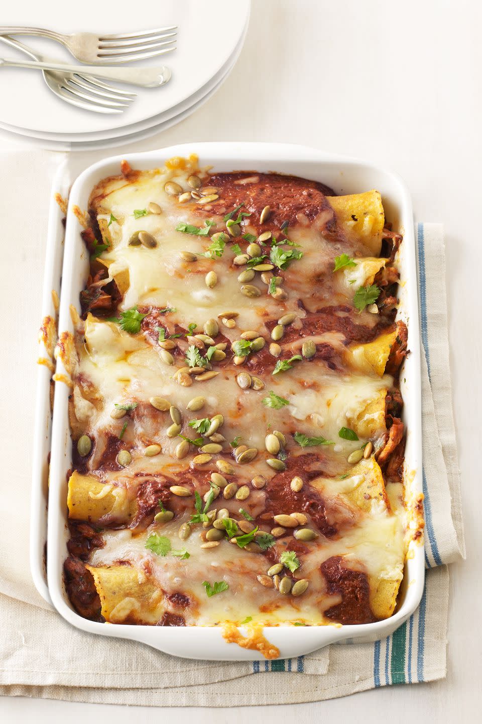 Leftover Turkey Enchiladas