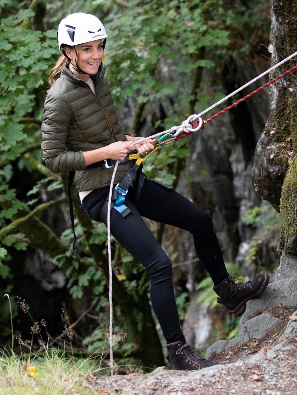 Catherine, Duchess of Cambridge visits the Windermere Adventure Training Centre with RAF Cadets