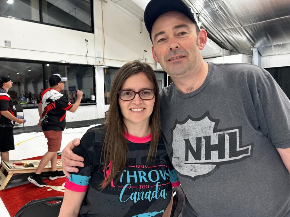 Amanda Oakley and Deon Cuza, both from St. John's, played in the American Cornhole League's Canada Open over the weekend at the ReMax Centre. 