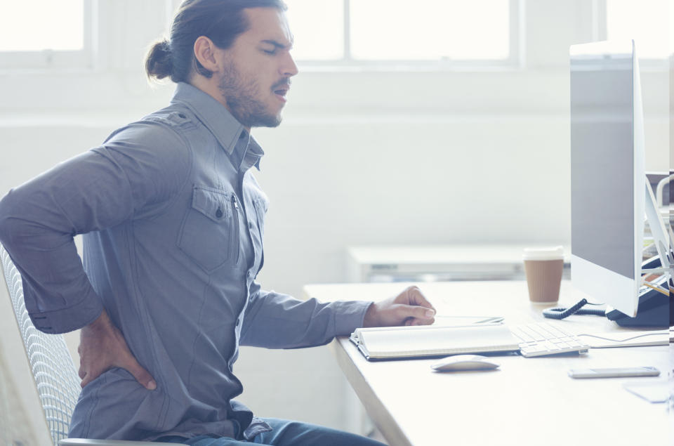 Sitting for long periods an aggravate existing problems. (Getty Images)