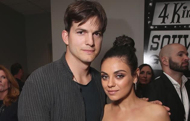 Ashton Kutcher and Mila Kunis. Photo: Getty Images.