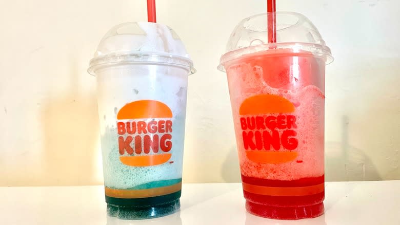 two burger king slushies