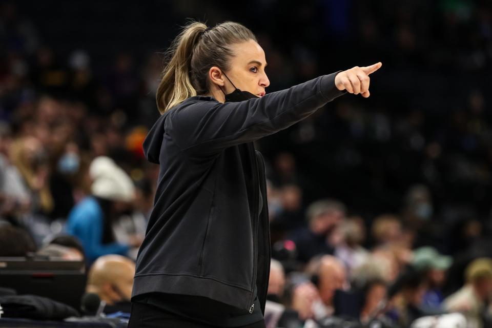 Becky Hammon is the new head coach of the Las Vegas Aces.