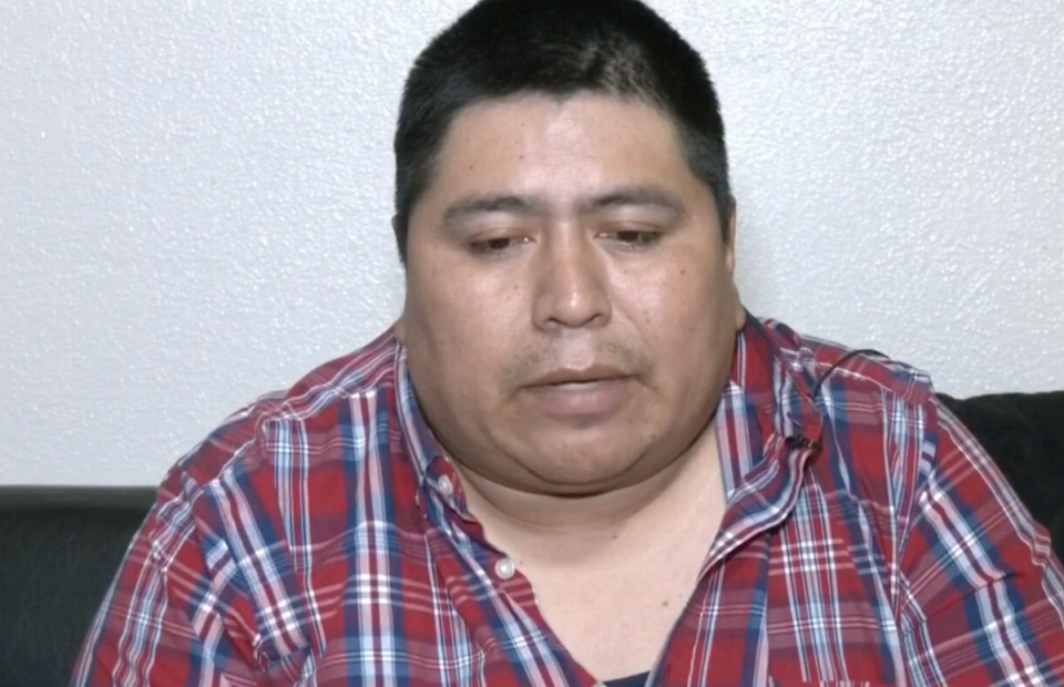 Maria’s father Carmelo González found her body estuffed inside a laundry basket under the bed (Telemundo 47/Screenshot)