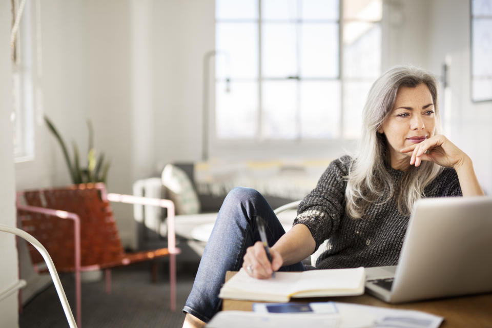 woman writing writer