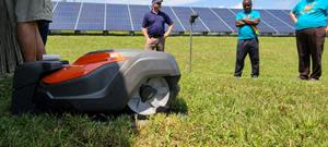 Husqvarna Automower® deployed at Tennessee solar project. Source: Solar Alliance.