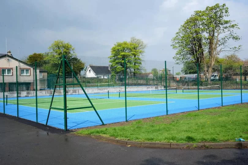 A general view of the courts in Park Road, Johnstone, as they are now