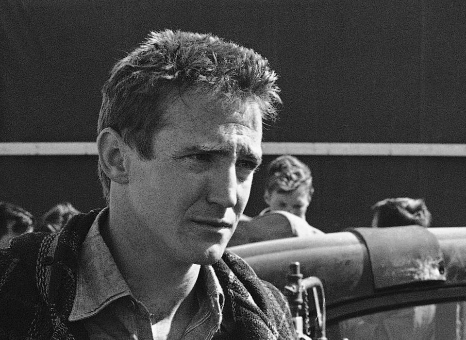 FILE - This March 10, 1967, file photo shows Actor Scott Wilson during filming of the adaptation of the book, 'In Cold Blood'. Wilson, who played the murderer Robert Hickock in 1967’s “In Cold Blood” and was a series regular on “The Walking Dead,” has died. AMC, the show’s network, announced Wilson’s death Saturday, Oct. 6, 2018. (AP Photo/William P. Straeter, File)