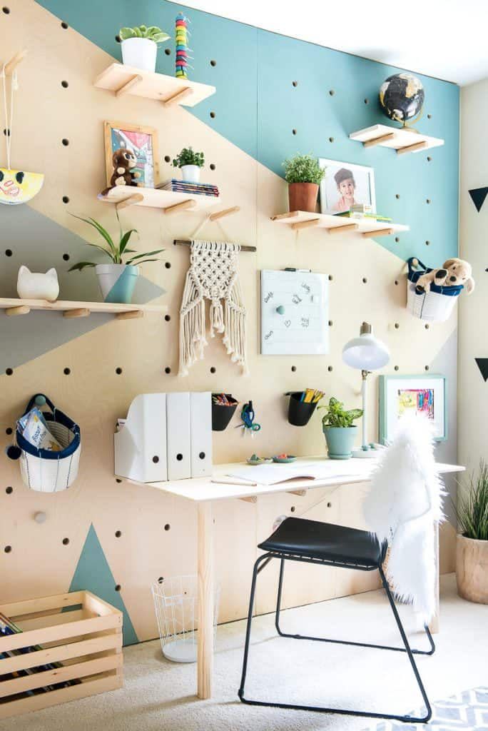 diy pegboard wall