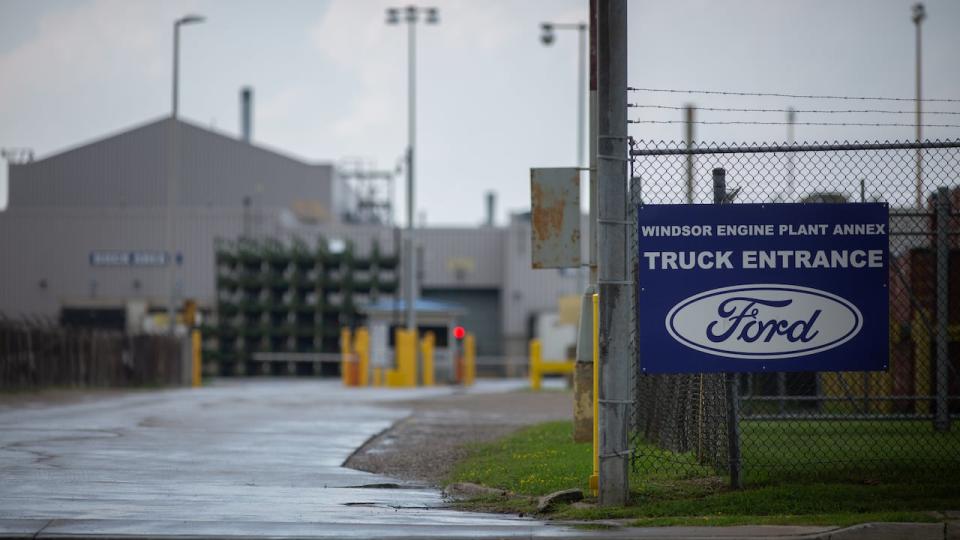 Ford Motor Company of Canada has two plants in southwestern Ontario's Windsor-Essex region. The plants make engines for F-series trucks and Ford Mustangs. Unifor and Ford have reached a tentative contract deal, averting a strike that would have seen around 5,600 Canadian workers hit the picket lines. (Dax Melmer/CBC - image credit)