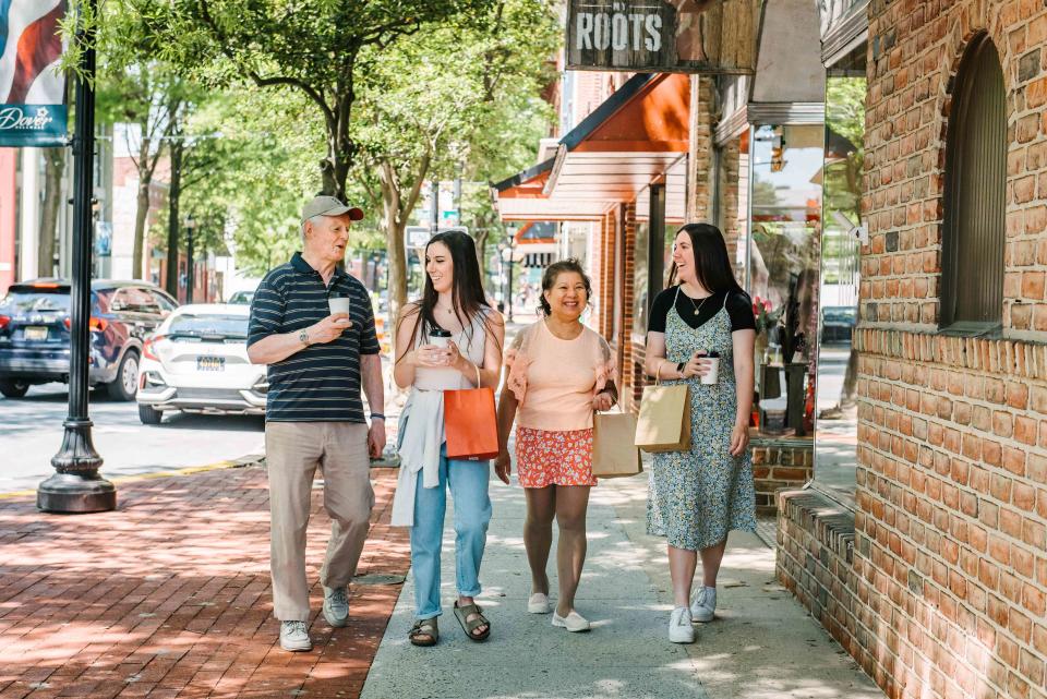 <p>Kent County Tourism</p> Historic downtown Dover, Delaware, is a walkable area for shopping, dining, and exploring.