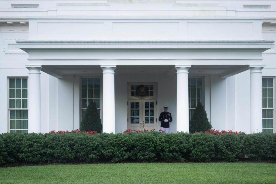 A view of the West Wing of the White House in Washington, DC, on July 5, 2023, Cocaine found in the White House posed no threat to national security, a top aide to President Joe Biden said July 7, 2023, underlining that a highly sensitive facility nearby was not in use at the time.