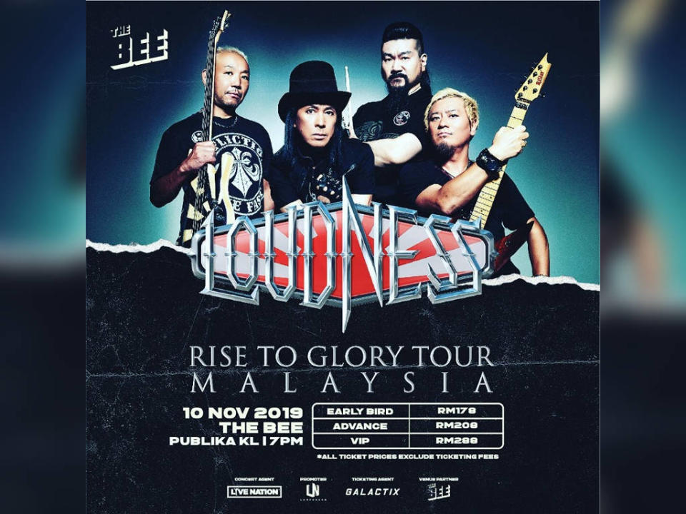 Loudness returns to rock Malaysia this November.