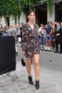 <p>On 1 July, Lily Aldridge arrived for the Givenchy haute couture show in a chic wrap-around dress by the French label. <em>[Photo: Getty]</em> </p>