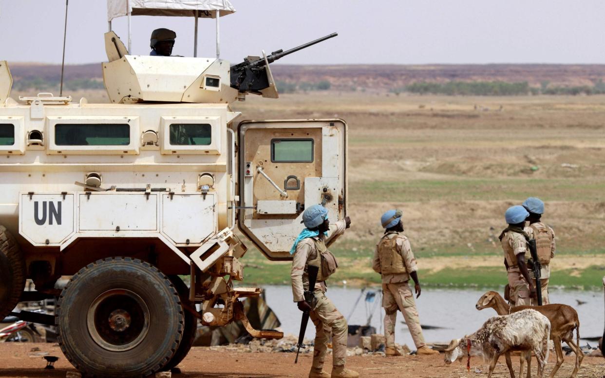 The UN has launched a mission in Mali with over 10,000 blue helmets  - AFP