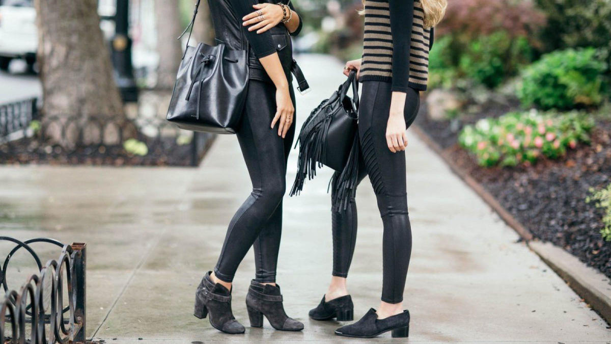 Spanx Faux Leather Leggings Everyone Is Obsessed With Are on Sale