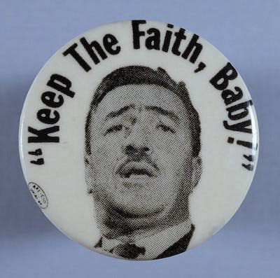 Adam Clayton Powell. <a href="https://www.gettyimages.com/detail/news-photo/button-promoting-harlem-congressman-adam-clayton-powells-news-photo/534234502?phrase=Clayton%20Powell&adppopup=true" rel="nofollow noopener" target="_blank" data-ylk="slk:David J. & Janice L. Frent/Corbis via Getty Images;elm:context_link;itc:0;sec:content-canvas" class="link ">David J. & Janice L. Frent/Corbis via Getty Images</a>