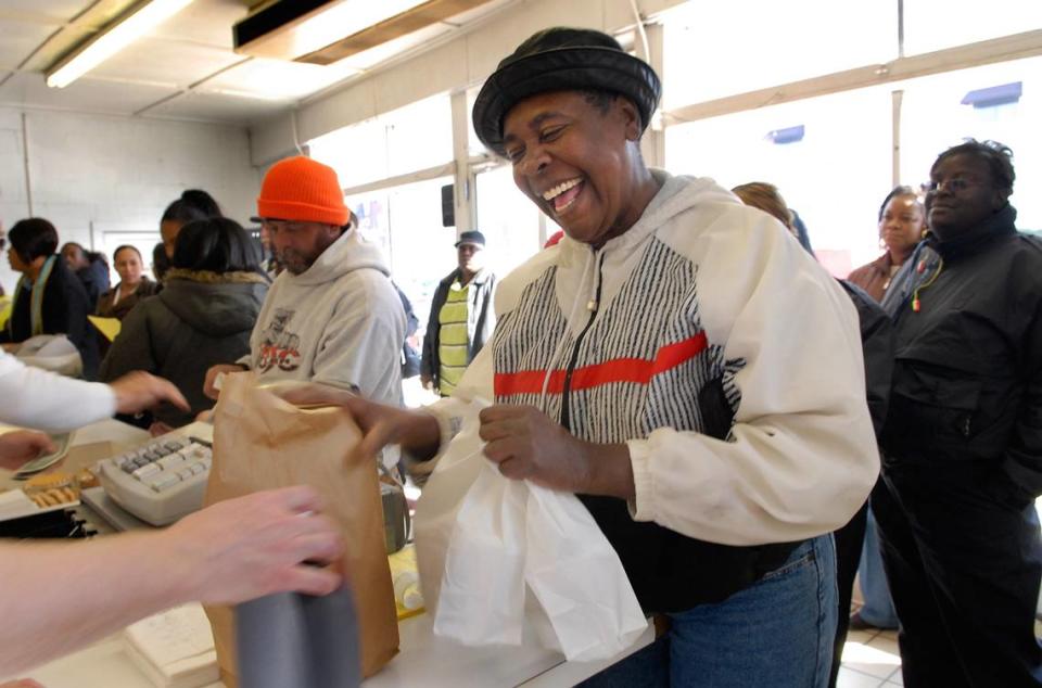 File photo of Betty Matthews says she’s been coming to price’s Chicken Coop so long she can remember when they raised their own chickens behind the restaurant. “My grandmother used to bring me,” she said in Nov. 21, 2008.