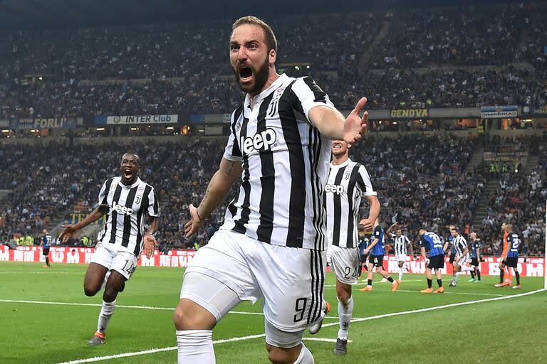 Gonzalo Higuain en su etapa como jugador de Juventus