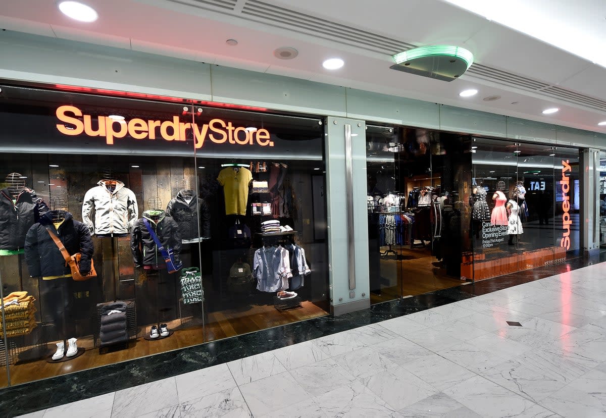 A Superdry store in London’s Canary Wharf (Ian Gavan/Getty )