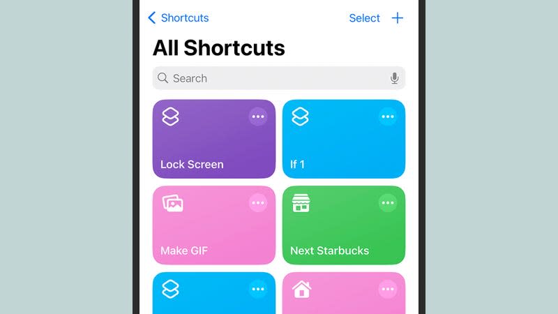 The Lock Screen shortcut is the one you want. - Screenshot: Shortcuts