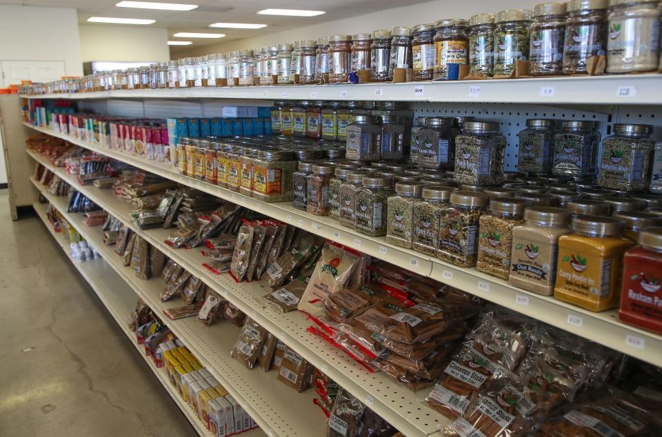 The Spice Rack has an extensive selection of seasonings.