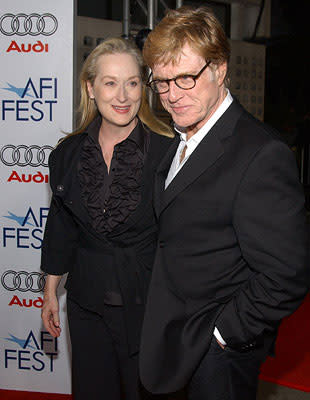 Meryl Streep and Robert Redford at the AFI Fest opening night gala presentaion of United Artists' Lions for Lambs