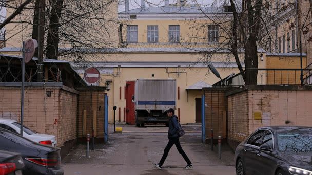 PHOTO: A view shows the pre-trial detention centre Lefortovo, where Wall Street Journal reporter Evan Gershkovich, arrested on suspicion of espionage, is being held in Moscow, Russia, March 30, 2023. (Evgenia Novozhenina/Reuters)