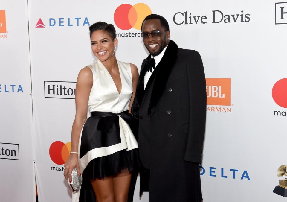 Cassie Ventura and P Diddy attend the Pre-Grammy Gala in New York City (Nicholas Hunt / Getty Images)