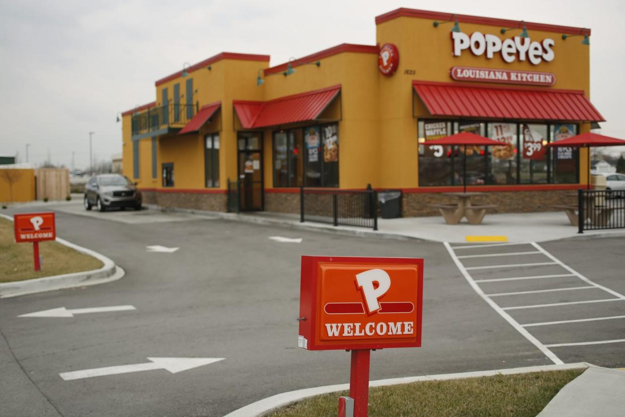 A Popeyes Chicken Restaurant