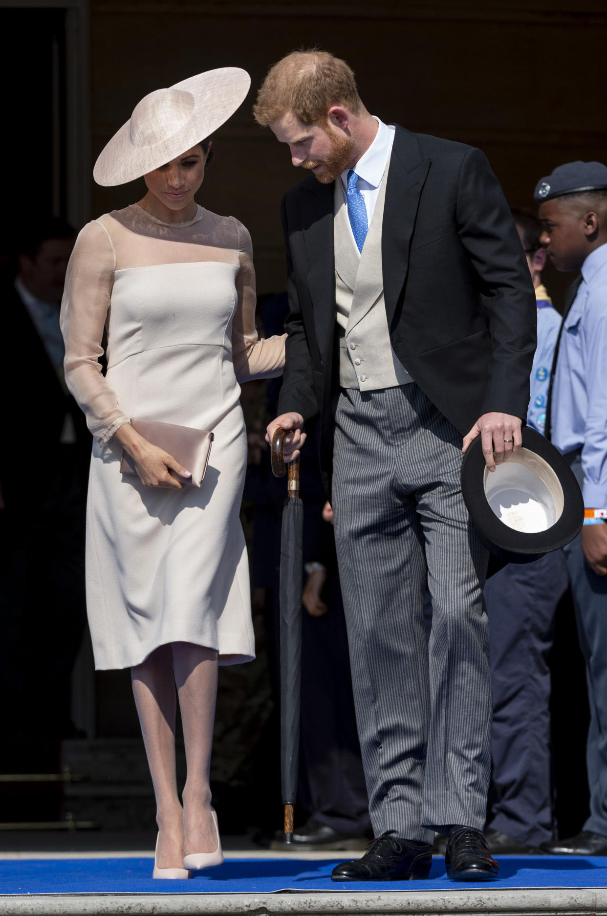 A new video of Meghan Markle and Prince Harry reveals their love and affection. (Photo: Getty Images)