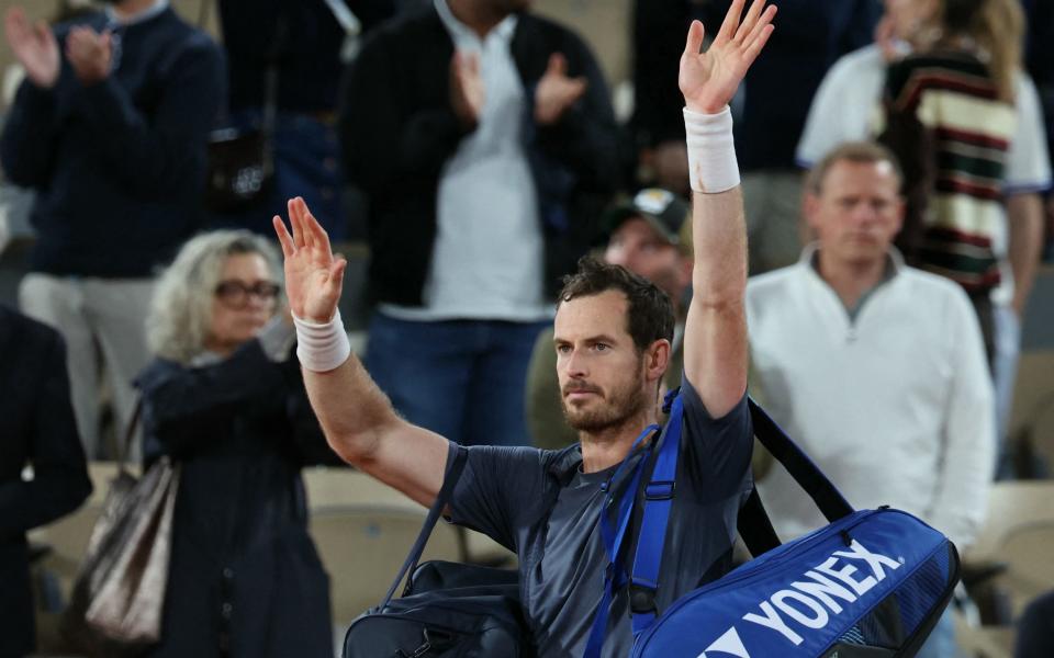 Andy Murray tras su derrota ante Stan Wawrinka en el Abierto de Francia