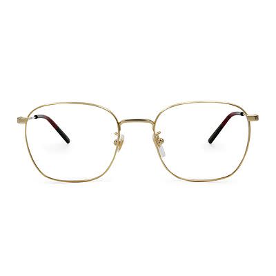 Gucci金色細邊方框眼鏡，NT12,420。【圖片來源：Gucci】