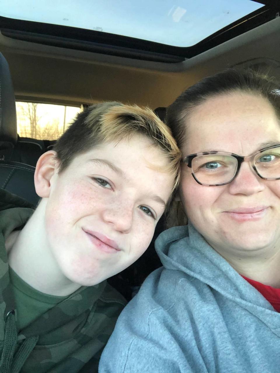 “He will be getting vaccinated as soon as it’s available,” Independence mother Kristina Shineman says of her 13-year-old son, Austin Sinclair.