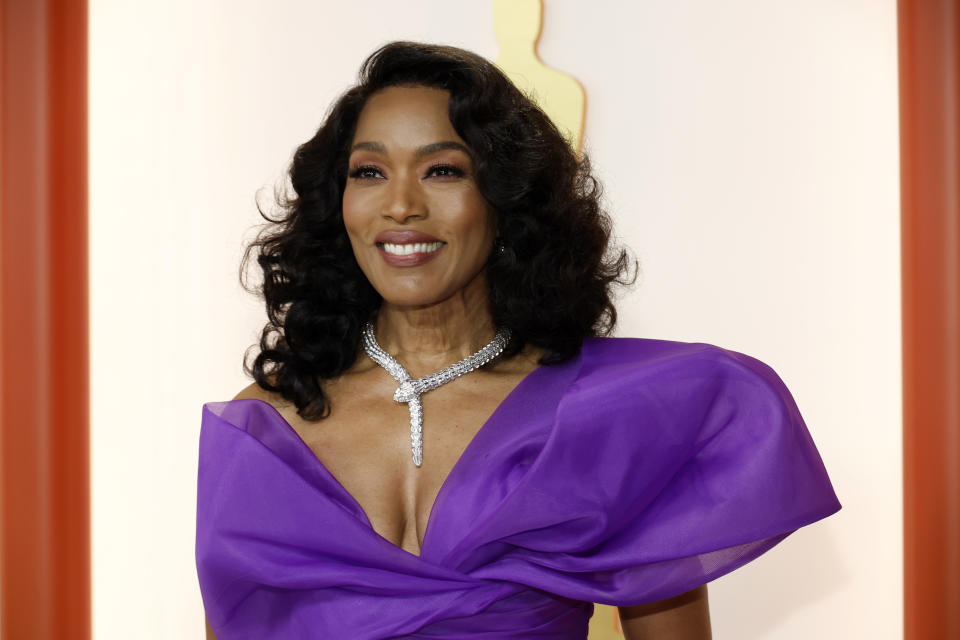 HOLLYWOOD, CALIFORNIA - MARCH 12: Angela Bassett attends the 95th Annual Academy Awards on March 12, 2023 in Hollywood, California. (Photo by Mike Coppola/Getty Images)