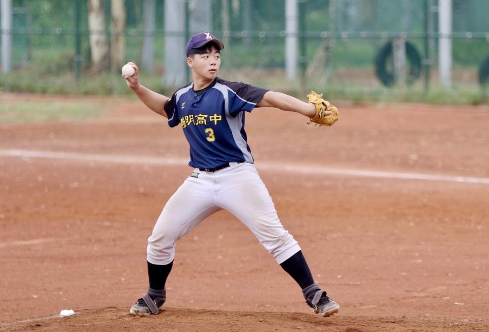 朱祥任勝投、勝打。（學生棒聯提供）