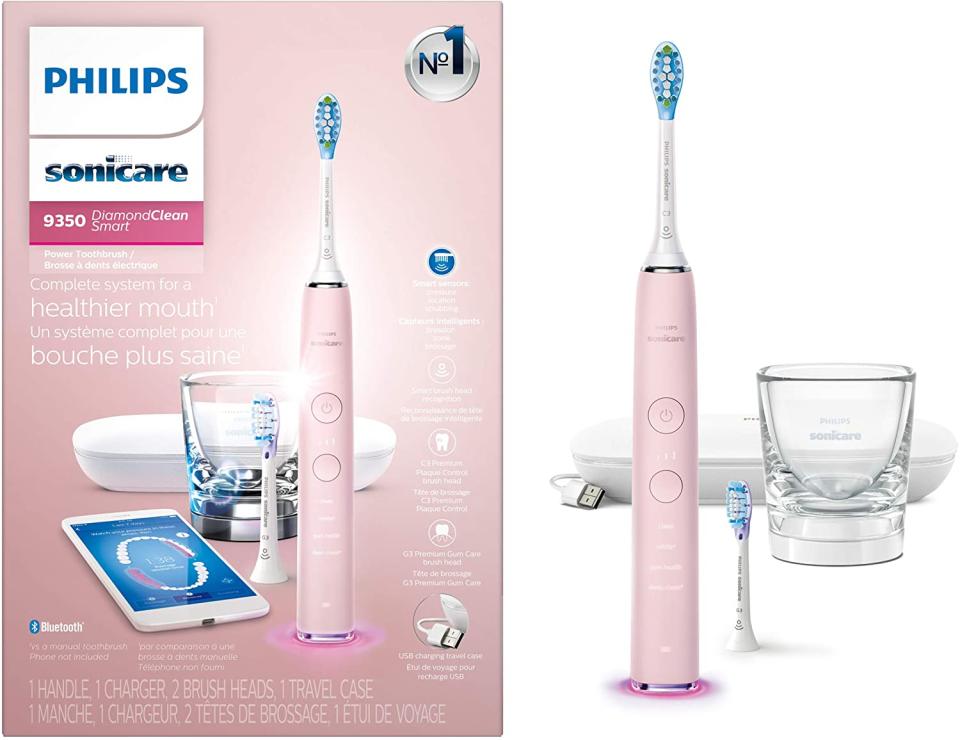 Philips Sonicare DiamondClean Smart 9350 Rechargeable Electric Toothbrush- Amazon.