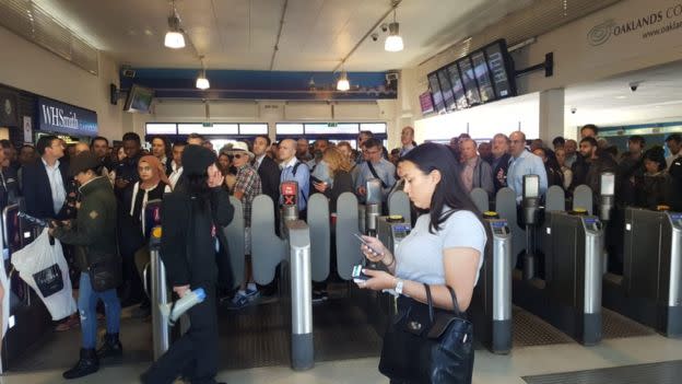 Commuters at St Albans Station faced huge delays (Dr Peter Saunders)