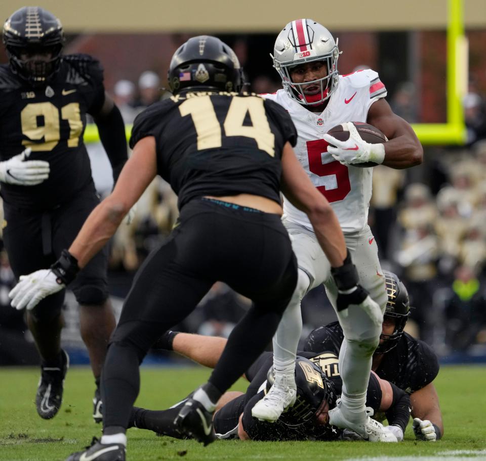 Ohio State running back Dallan Hayden has three seasons of eligibility remaining.