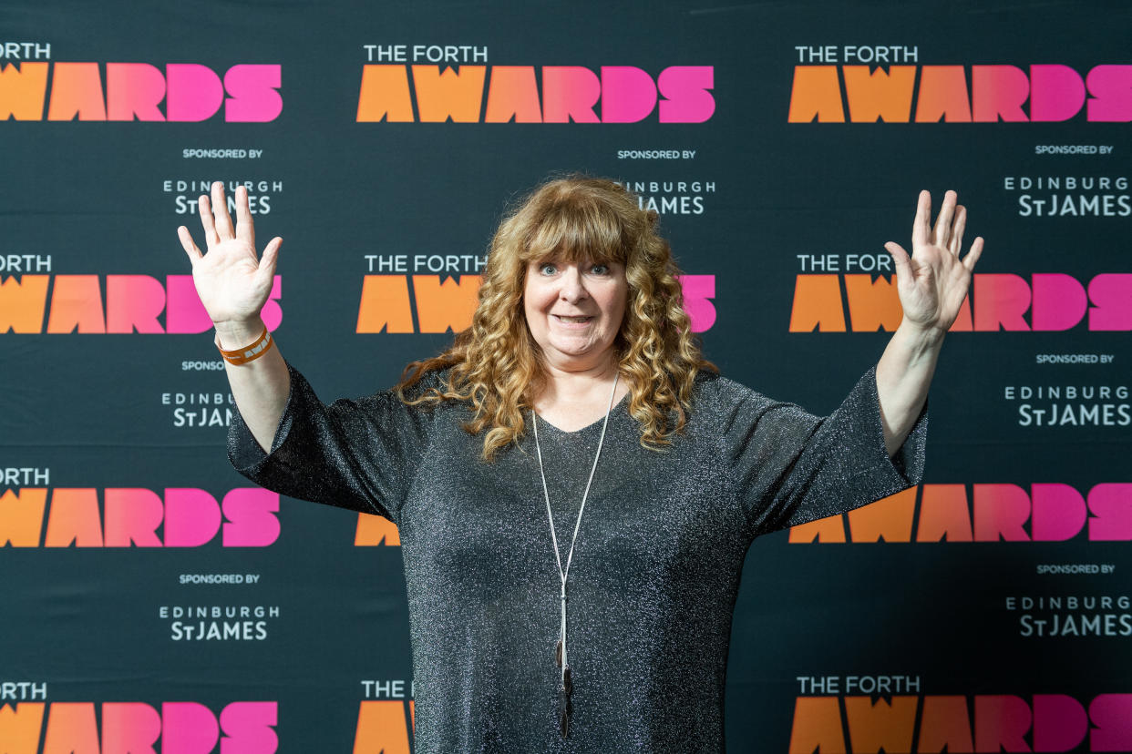 Comedian Janey Godley attends The Forth Awards 2019 at Usher Hall on November 14, 2019 in Edinburgh, Scotland. (Photo by Roberto Ricciuti/Redferns)