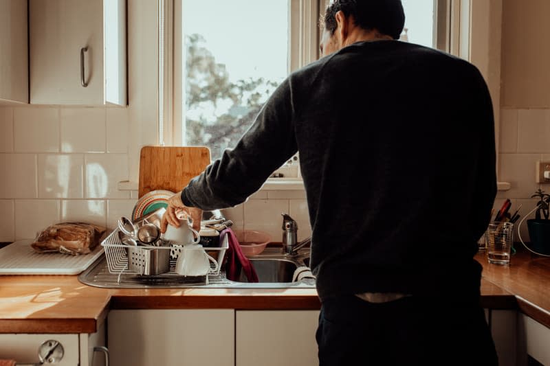 His turn to wash up