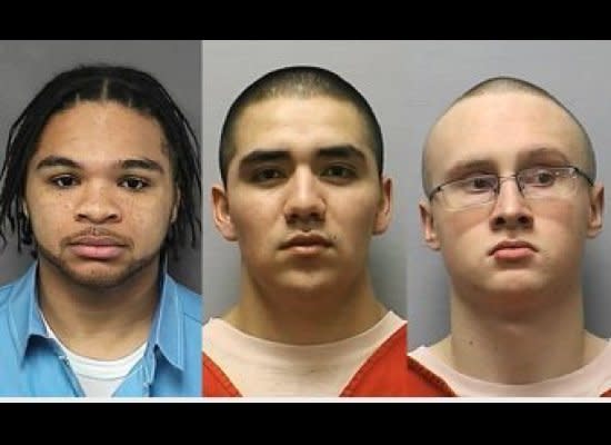 This picture shows 3 of the 4 inmates who allegedly escaped from a central Kansas jail in April 2012. Murderer Santos Carrera-Morales (center), kidnapper Eric James (left), assault convict Alberto Barraza-Lujan (not pictured) and aggravated battery convict Drew Wade (right) were all eventually discovered in Nebraska by authorities.   The incident raised questions about prison security. 3 of the 4 prisoners allegedly drove away from the jail in a Nissan Altima.  <a href="http://www.huffingtonpost.com/2012/04/20/santos-carrera-morales-escaped-murderer-caught_n_1440194.html" target="_hplink"> Read more.</a>