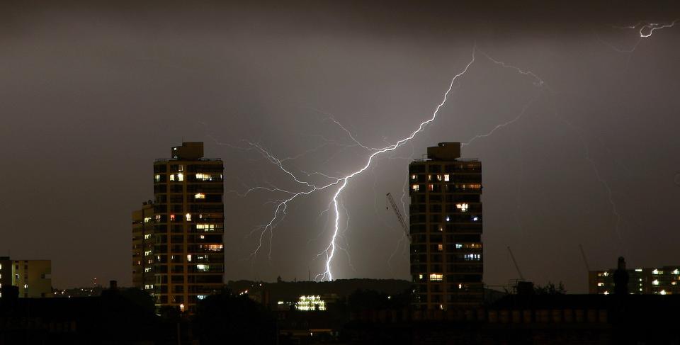 Thunderstorms are forecast to begin Wednesday evening and last until Saturday morning across southern England and Wales (Getty Images)