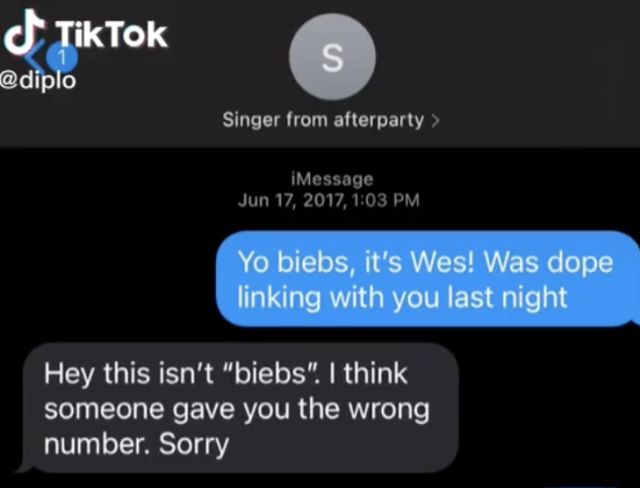 Oof, Diplo Tried To Text Justin Bieber, Who Straight-Up Acted Like