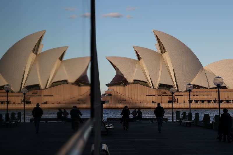 The Sydney Opera House is seen in Sydney