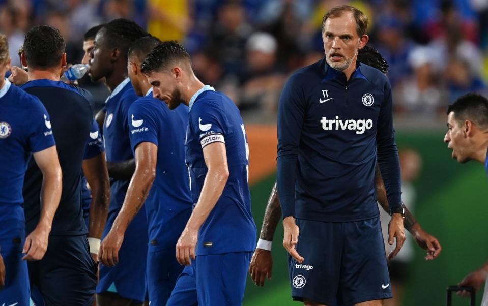 Thomas Tuchel was less than impressed after losing to Arsenal in Florida - GETTY IMAGES