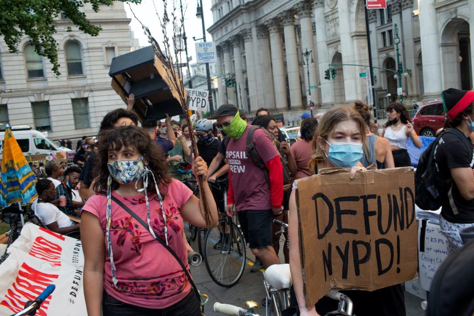 Defund NYPD occupy city hall nyc