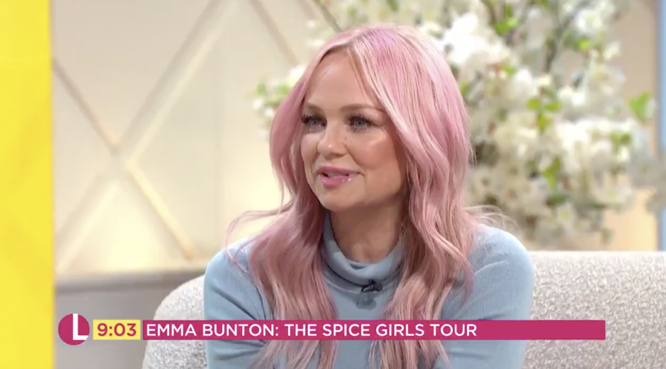 Emma Bunton says Victoria Beckham will come to watch the Spice Girls during their tour (ITV)