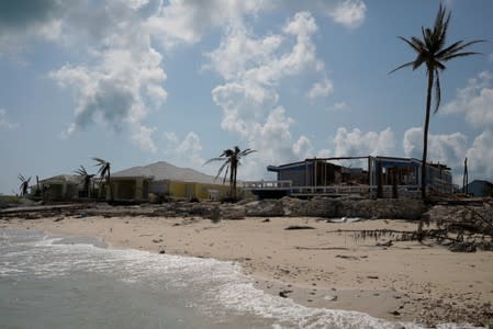 A view of devastated houses after Hurricane Dorian hit the Abaco Islands in Treasure Cay